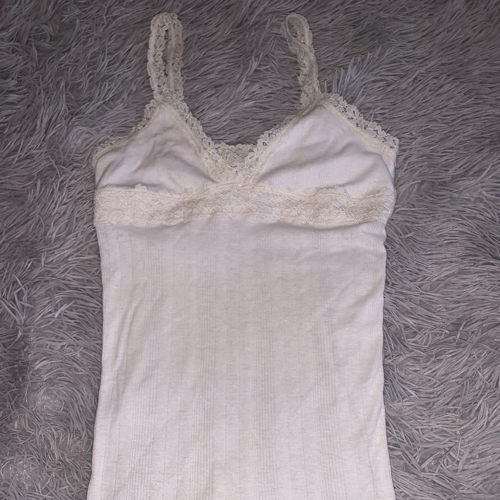 lace strap tank top